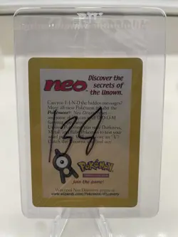 SEALED New Entei 34 Black Star Movie Promo Reverse Holo Neo Pokemon Card Mint 💎 - Image 1