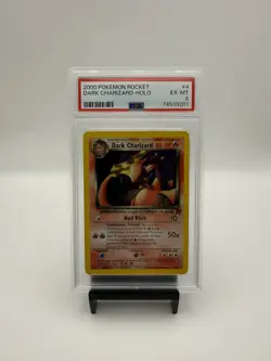2000 Pokemon Team Rocket Dark Charizard Holo #4/82 PSA 6 EX-MT - Image 3