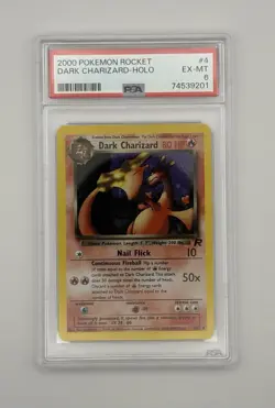 2000 Pokemon Team Rocket Dark Charizard Holo #4/82 PSA 6 EX-MT - Image 5