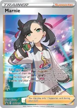 Marnie - SWSH121 - Pokemon Sword & Shield Promo Ultra Rare Card NM - Image 1