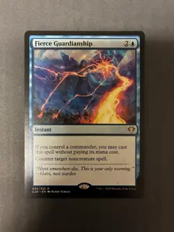 Fierce Guardianship 035/322 - Rare - NM - MTG: Commander 2020 - English - Image 1