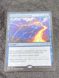 B6 Fierce Guardianship 035/322 - Rare - NM - MTG: Commander 2020 - English - Image 1