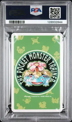 1996 POKEMON GREEN VERSION PLAYING CARDS ACE OF DIAMONDS #001 BULBASAUR PSA 10 - Image 2