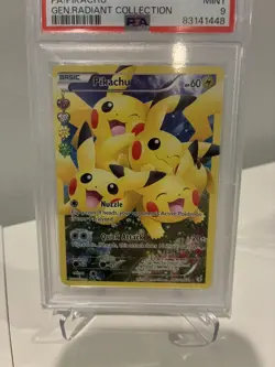2016 Pokemon XY Generations Radiant Collection Full Art Pikachu #RC29/RC32 PSA 9 - Image 2