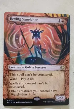 Hexing Squelcher - Non foil Showcase - Lorwyn Eclipsed MTG 0317 - Image 1