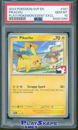 Pokemon Card PSA 10 Pikachu SVP 101 Charizard Promo World Play Event 2023 #2 - Image 1