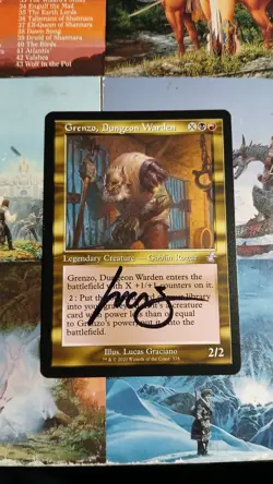 Grenzo, Dungeon Warden Time Spiral Remastered Regular signed MTG - Image 1