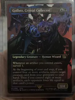 MTG Golbez Crystal Collector Borderless Card Magic the Gathering Foil - Image 1