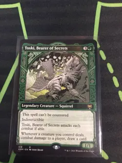 MTG Magic The Gathering Toski, Bearer Of Secrets KHM Rare Showcase Squirrel - Image 1