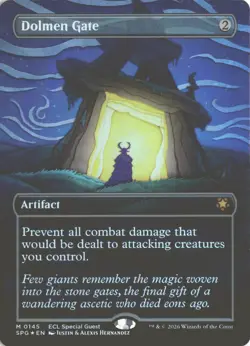 MTG Dolmen Gate (0145) *Foil* Borderless Special Guest Lorwyn Eclipsed MT/NM - Image 1