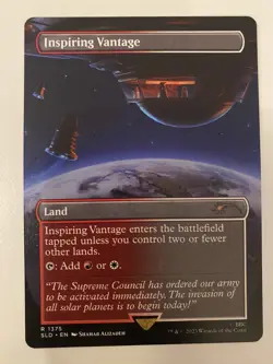 Inspiring Vantage Non-Foil BORDERLESS SECRET LAIR Dr Who - Dalek Lands NM/MT MTG - Image 1