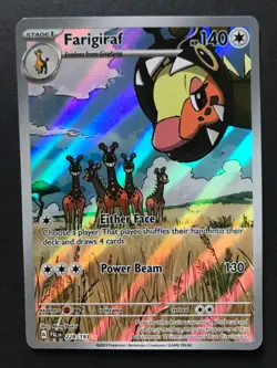 Farigiraf 228/193 Paldea Evolved ILLUSTRATION RARE HOLO Pokemon Card Near Mint - Image 1