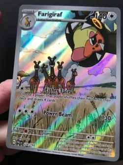 Farigiraf 228/193 Paldea Evolved ILLUSTRATION RARE HOLO Pokemon Card Near Mint - Image 3
