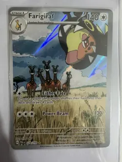 Farigiraf Scarlet Violet Paldea Evolved Illustration Rare Pokemon Card 228/193 - Image 1
