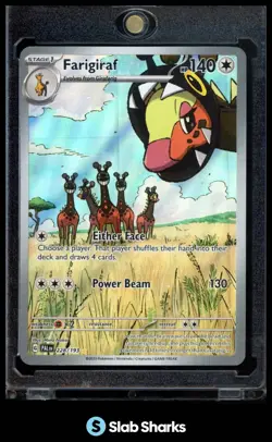 2023 POKEMON SCARLET & VIOLET PALDEA EVOLVED 228/193 FARIGIRAF ILLUSTRATION RARE - Image 1