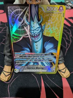 Gecko Moria Leader Alt Art OP14-080 NM English One Piece Card Game - Image 1