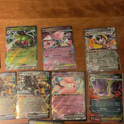 Pokemon TCG Scarlet Violet EX and v Lot 25-Card Set - Image 3
