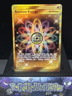 Pokemon Card Rainbow Energy 183/168 Celestial Storm Gold Secret Rare Played - Image 1