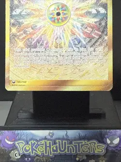 Pokemon Card Rainbow Energy 183/168 Celestial Storm Gold Secret Rare Played - Image 3