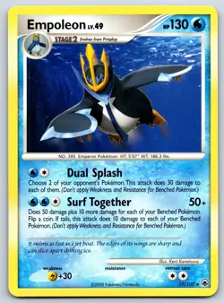 Empoleon - Majestic Dawn 17/100 Diamond Pearl Pokemon Card LP - Image 1