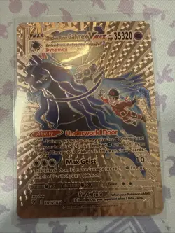 Shadow Rider Calyrex VMAX Pink Foil Pokemon Card Fan Art Display Card Hp35320 - Image 1