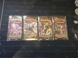 Lost Thunder Complete Art Set: Pokemon (4) Sealed Packs Sun And Moon - Image 1