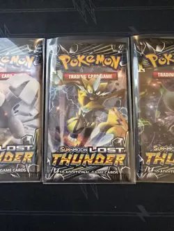 Lost Thunder Complete Art Set: Pokemon (4) Sealed Packs Sun And Moon - Image 5