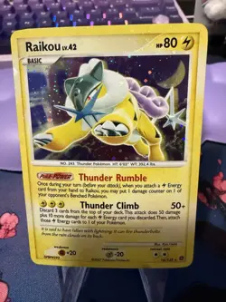 Raikou 16/132 SW Rare Secret Wonders Holo Pokemon - Image 1