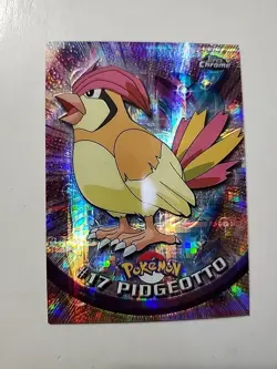 Pidgeotto #17 Pokemon Topps TV Animation Series 1 Rainbow Foil 1st Print NM/LP - Image 1