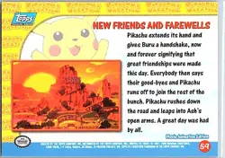1999 Topps Pokemon the First Movie #59 New Friends And Farewells Rainbow Foil - Image 2