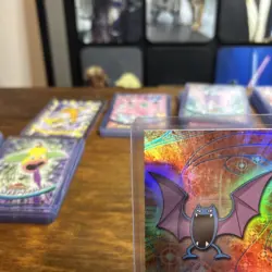 1999 Topps Pokemon TV Animation Edition Golbat Rainbow Foil #42 - Image 4