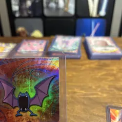 1999 Topps Pokemon TV Animation Edition Golbat Rainbow Foil #42 - Image 5