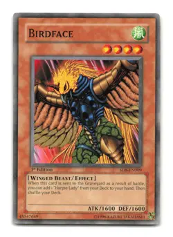 Birdface - SD8-EN009 1st Edition - YuGiOh-LP - Image 1