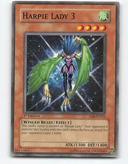 Harpie Lady 3 #SD8-EN015 1st Edition Yugioh Card - Image 1