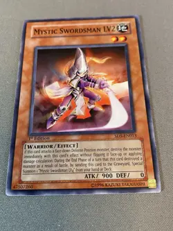 Yu-Gi-Oh! Mystic Swordsman LV2 SD5-EN013 1st Edition Mint Never Played - Image 1