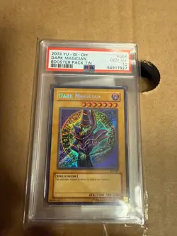 YUGIOH PSA 10 2003 Dark Magician BPT-007 Secret Rare Promo - Image 1