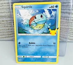 Squirtle 17/25 NON-HOLO Pokemon Card 25th Anniversary McDonalds Promo 2021 - Image 1