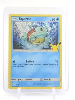 SQUIRTLE 2021 POKEMON CELEBRATIONS COLLECTION HOLO 17/25 Q0847 - Image 1