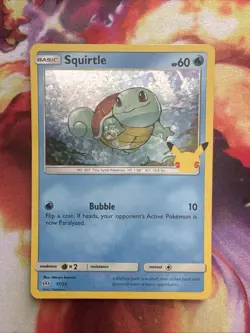 Squirtle 17/25 Celebrations Pokemon TCG McDonald’s Promo 2021 Holo - Image 1