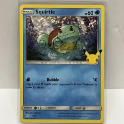 Squirtle - 17/25 - Pokemon 25th Anniversary Holo Promo Pokemon Card LP/NM 2021 - Image 1