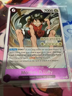 Monkey.D.Luffy (Judge Pack Vol. 2) OP03-070 One Piece Promotion Cards Foil - Image 1