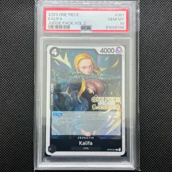 Kalifa OP03-081 Judge Pack Vol 2 Judge Stamp Promo One Piece Card 2023 PSA 10 - Image 1