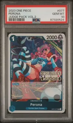 2023 ONE PIECE JUDGE PACK VOLUME 2 #077 PERONA PSA 10 GEM MINT - Image 1
