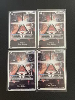 4x Five Elders OP13-082 Playset - One Piece TCG - ENGLISH NM In-Hand - Image 1