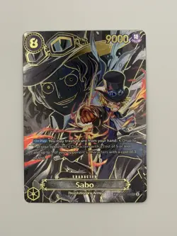 Sabo OP07-118 SP Gold OP13 Alternate Art One Piece Card English HIGH QUALITY PIC - Image 3
