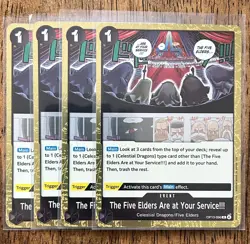 One Piece English - The Five Elders Are at Your Service - OP13-096 - R - NM x4 - Image 1