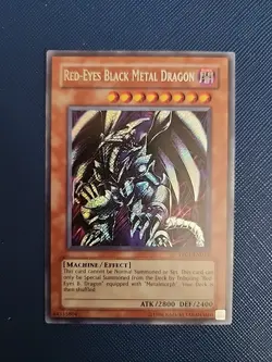 Yugioh Red-Eyes Black Metal Dragon PP01-EN015 Secret Rare Misprint Near Mint - Image 1