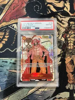 One Piece Gol.D.Roger (Alternate Art) OP09-118 Emperors in the New World PSA 10 - Image 1