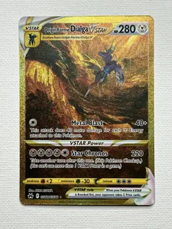 Origin Forme Dialga VSTAR (Secret) GG68/GG70 Crown Zenith: Galarian Gallery Holo - Image 1