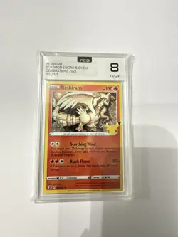 RESHIRAM PCG 8 Holo Rare Card Pokemon TCG 25th Celebrations 002/025 - Image 1